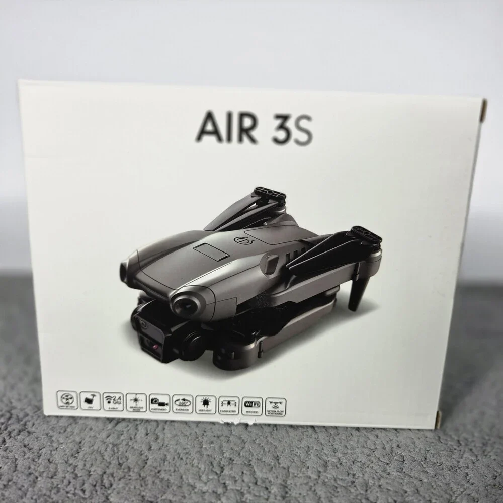 AIR 3S WiFi FPV Foldable Camera Drone w/ Remote, Headless, LED, Optical Flow